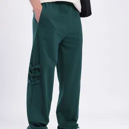 glitchez Men Solid Green Track Pants-picture-21