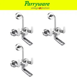 parryware Primo Wall Mixer 2 in 1 with Overhead Shower Provision set of 3 pic 150 Wall Mixer with Overhead Shower Provision Wall Mixer Faucet-picture-13