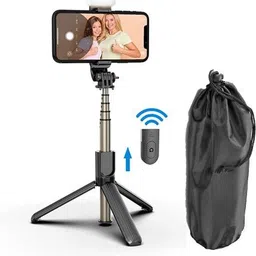 BOPUD Make up, Selfie & Photo Shoot, Bluetooth Selfie stick Holder with Remote +Bag Tripod, Tripod Kit, Monopod, Monopod Kit-image-19