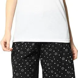 mack jonney Printed Women Black Regular Shorts image 5