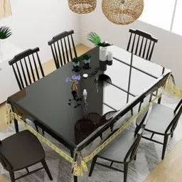 galaxy craft PVC 4 Seater Self Design Table Cover image 2