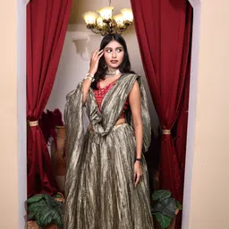 vniwik Geometric Print Stitched Lehenga Choli-picture-30