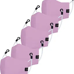 cenwell 5 Pc Kids Cotton 3D Face Mask 6 Layer Reusable for Boys Girls STUDENTS Reusable, Washable Cloth Mask With Melt Blown Fabric Layer image 2