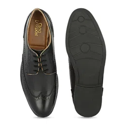CLOG LONDON Men Perforated Leather Formal Derbys image 4