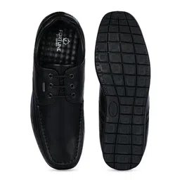 Liberty Men Black Solid Leather Formal Derbys image 4