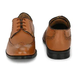 CLOG LONDON Men Perforated Leather Formal Derbys image 3
