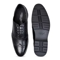 Cobblerz Men Basket Weave Textured Comfort Insole Leather Full Brogues image 5