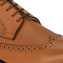 CLOG LONDON Men Perforated Leather Formal Derbys image 2