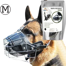wiggleboo Dog Muzzle, Basket Design, Safe & Comfortable Muzzle, Breathable & Adjustable Medium Other Dog Muzzle-picture-23