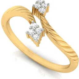 avsar Nisha 18kt Diamond Yellow Gold ring image 4