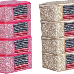 CHAMPARAN / Storage Cover Storage Space Saver Multipurpose Bag/Wardrobe Storage Organizer Cotton Laundry Bag-picture-44