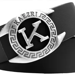 kaezri Men Black Genuine Leather Belt image 2
