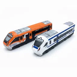 hanal Nav Bharat Express Train SET of Orange & Blue with Pull-Back Action Toy-picture-14