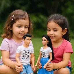 barodian's Tall Mummy Papa Kids set of4 Family Set For Kids image 2