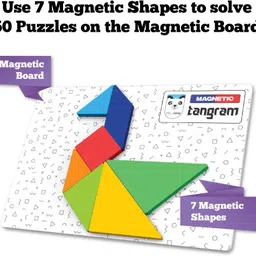 play panda Magnetic Tangram Puzzle Animals - Solve 50 Puzzles using Magnetic Shapes image 3