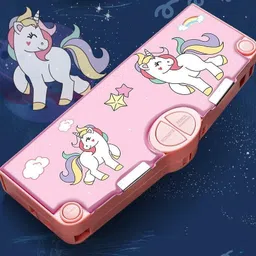 kelosk Unicorn Pencil Box for Boys multi Section Pencil Pouch for Kids Pencil box for girls Large Capacity Geometry Box for boys pencil pouch for Kids pouch for girls Art Canvas Pencil Box-picture-30