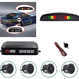celix PARKSENS2c14 Car Reverse Parking Sensor with LED Display 200-30cm Range- Silver Parking Sensor image 2