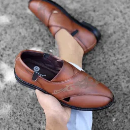 overstar LAS-MOJ-145-TAN_7 Party Wear For Men image 2