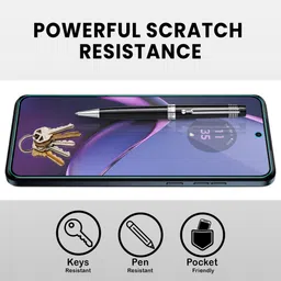 ArmourPro Edge To Edge Tempered Glass for MOTOROLA G84 5G, Motorola G84, Moto G84 5G, Moto G84, OG Tempered Glass with Cable Protector image 4