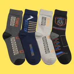 naosucura Men Graphic Print Mid-Calf/Crew-picture-21