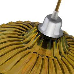 glowhere Yellow Glass Industrial Pendant Light | Retro Edison Hanging Lamp for Home Pendant Lamp Ceiling Lamp image 2