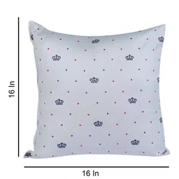 mfd home furnishing 16x16 Inch Cushion Insert - White Abstract Polyester image 3