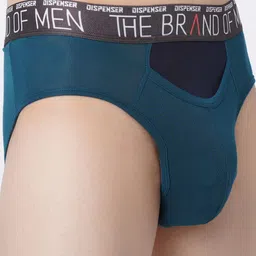 DISPENSER Pack Of 2 Mid Rise Basic Briefs S4-Brief-Airforce-Black-M image 3