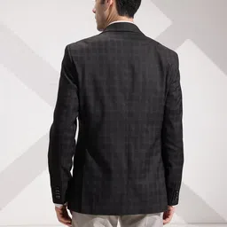 invictus Men Checkered Single Breasted Formal Blazer image 4