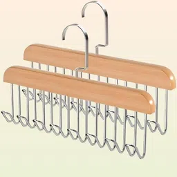 avxxney 8-Hook Teak Holder – Beanie Tote & Top Wooden Shirt Pack of 2 Hangers For Shirt-picture-29