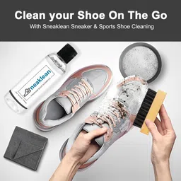 Sneaklean Shoe Shampoo Kit With Brush - 200Ml | Multi-Material Cleaning |Gentle & Powerful Cleaner image 5
