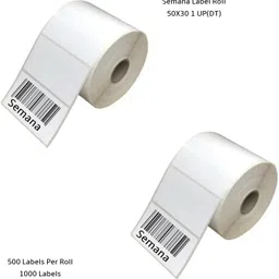 semana Direct Thermal BarcodeLabel 50x30mm,1Up,500Label per Roll(Pack Of 2Rolls) Self Adhesive Paper Label-picture-24