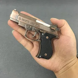 crokroz Mini Pistol Gun Lighter Beretta M92G Gun Shaped Jet Flame Cigarette Compact Carry Cigarette Gun Pocket Lighter image 3