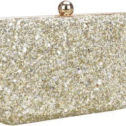 hoc Party Gold, Silver Clutch image 4