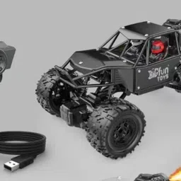tick Toy Spray Racing Car ,Remote Control RC Car with Smoke Effect, High Speed Black image 2