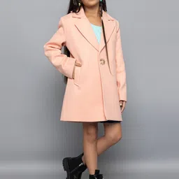 CHKOKKO Girls Woolen Single-Breasted Overcoat-picture-33