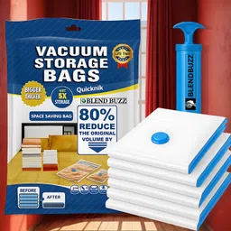 blend buzz Space Saver Vacuum 30 Compression Bags For Clothes And Blankets Travel Storage Vacuum Bags-picture-20