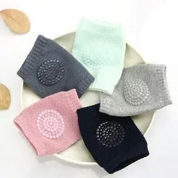 neeva entreprise Baby Knee Pads for Crawling,Elbow Safety Protector, Stretchable (Doted) Multicolor Baby Knee Pads-picture-13