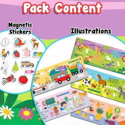 wembley My First Numbers Magnetic Play Book Set Early Learning Preschool Skills for Kids image 3