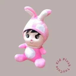 luipui Rabbit Cute Kids Plush Toy | Fluffy Soft Rabbit Plush for Kids - 32 cm image 3