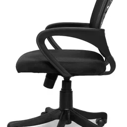 kithania Executive Office Computer Mid-Back study work from home mesh revolving Chair Leatherette Office Executive Chair image 2