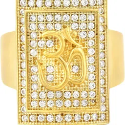 Brass Diamond Gold Plated Ring-image-69