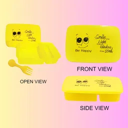 home style india Motivational Lunch Box for Kids – Party Return Gift Tiffin (Pack of 12) 2 Containers Lunch Box image 3