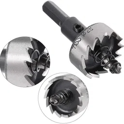 uptodatetools 2 Pcs 28mm HSS Drill Bit Hole Saw Cutter for Metal Alloy Wood - 28mm,2Pcs image 2
