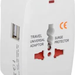 SSVOCATIONPOINT Premium Universal Travel Adapter With Built In Dual USB Charger Ports 100-240V Smart Plug image 2