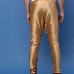 Sanwara Men'S Solid Deep Beige Colour Art Silk Pyjamas Men Pyjama image 3