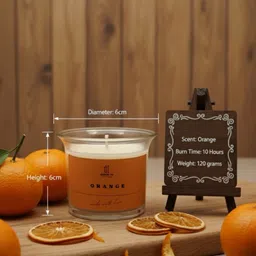 eleven to eleven decor Orange Scented Candle image 2