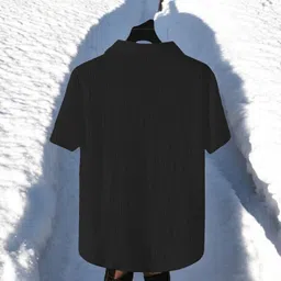 gurukrupa creation Men Night Suit Set Black Self Design image 3