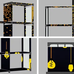 imperial fur 12 Layer Portable Book Shelf Rack | Space-Saving Book Stand for Home & Office Metal Open Book Shelf image 5
