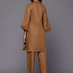 Varanga Fringed Detailed Pure Cotton Co- Ord Set image 5