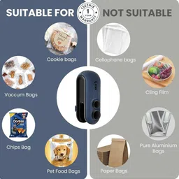 craftingshoper Portable packet sealer rechargeable USB handheld sealing machine for Bags Hand Held Heat Sealer image 4